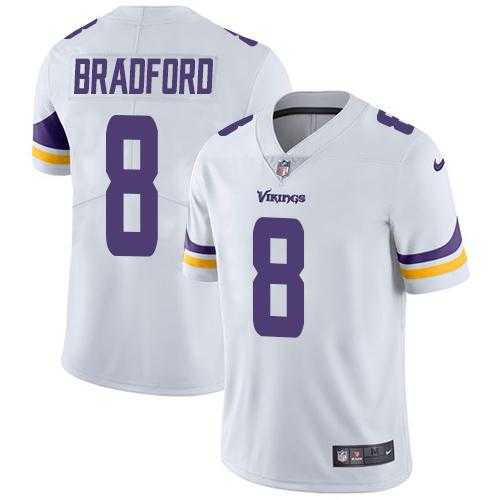 Nike Minnesota Vikings #8 Sam Bradford White NFL Vapor Untouchable Limited Jersey,We sell and wholesale Nike Minnesota Vikings #8 Sam Bradford White NFL Vapor Untouchable Limited Jersey on line form chian!